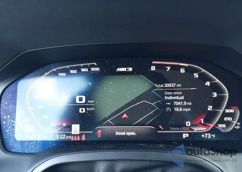 2021 BMW M3 Competition from USA, damaged, VIN WBS33AY0XMFK86112